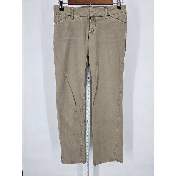 Dickies Juniors Sz 5 Straight Leg Khaki Pants Light Beige Cotton Blend - Picture 1 of 3